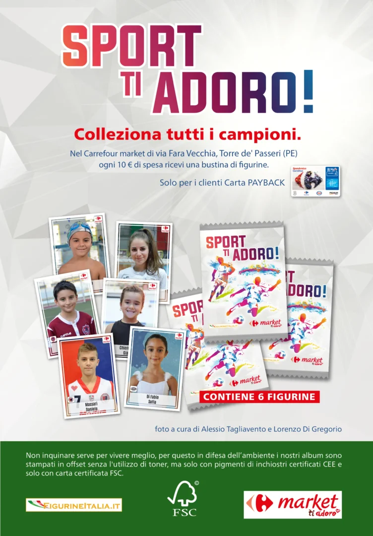 album de cromos para la promoción en GDO o supermercados