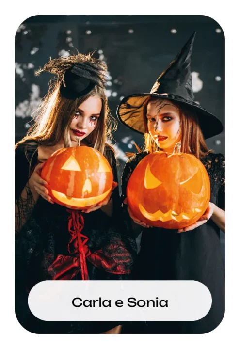 cromos personalizadas fiesta de halloween con fotos