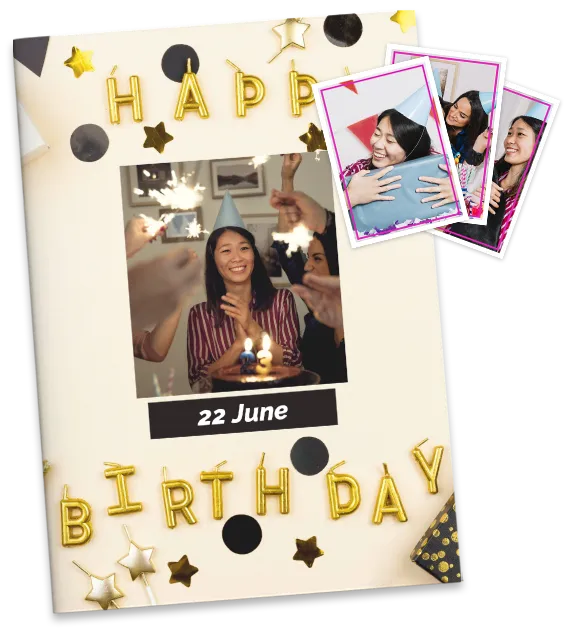 álbum de cromos cumpleaños personalizados con foto