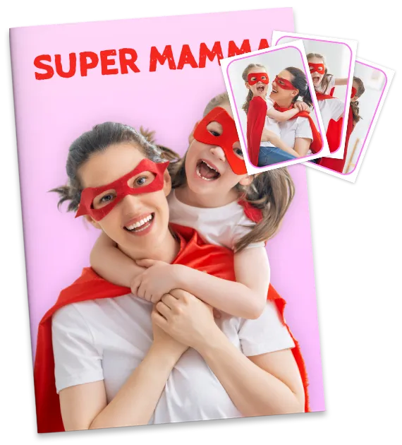 álbum de cromos para el Día de la madre personalizado para un regalo único