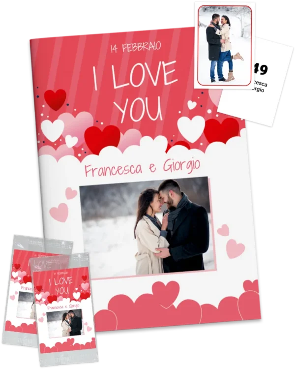 plantilla de álbum con cromos novio regalo para aniversario