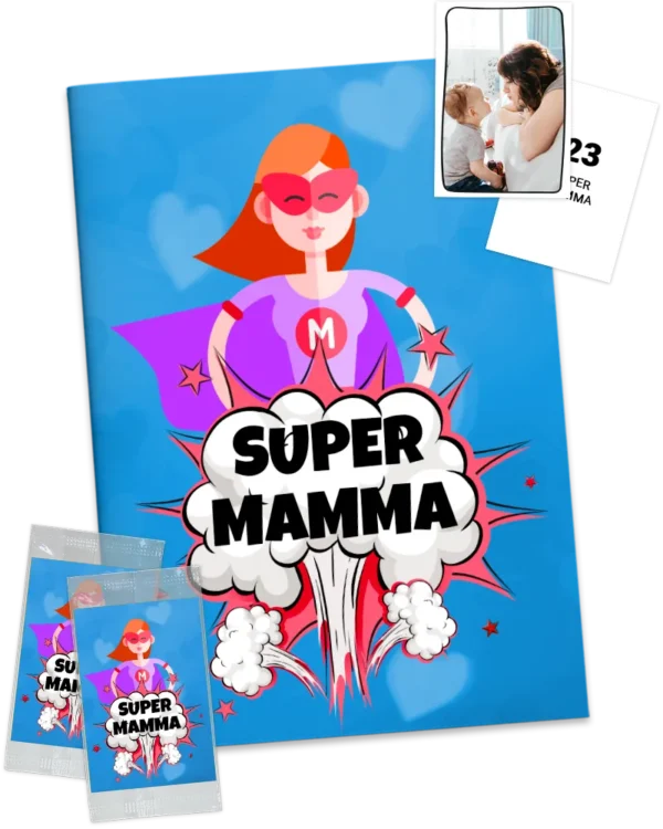 plantilla de álbum de cromos con fotos de mamá regalo día de la madre