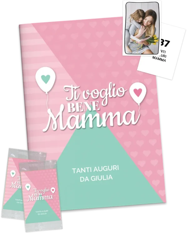 plantilla de álbum de cromos con fotos de mamá regalo día de la madre