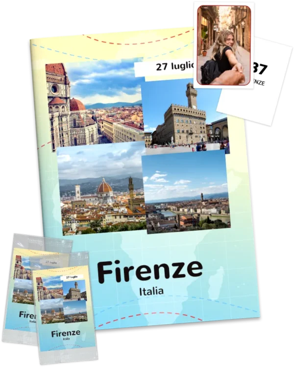 plantilla de álbum de cromos personalizado con fotos de su viaje para un recuerdo indeleble