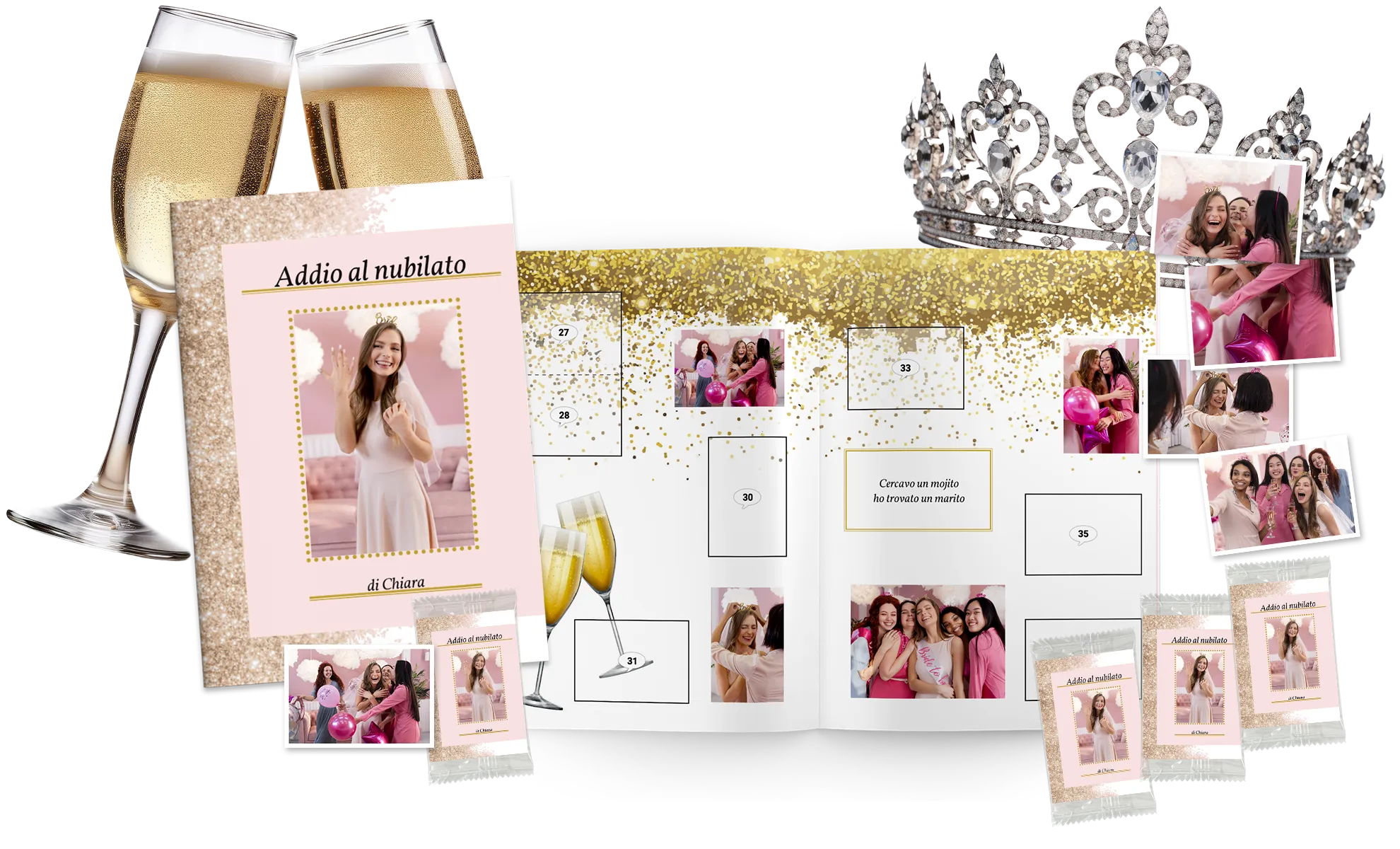 álbum de cromos para celebrar la despedida de soltera