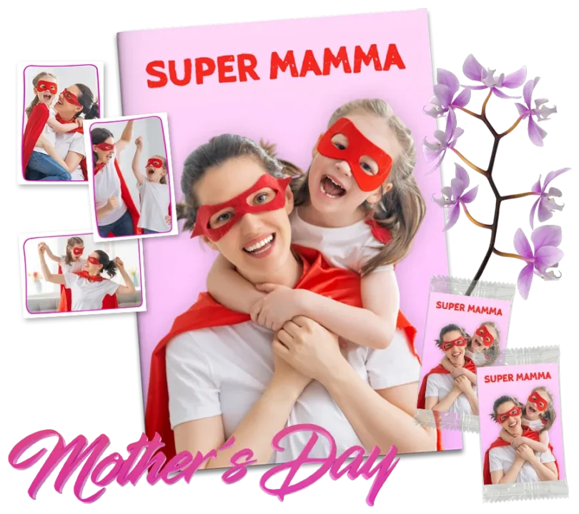álbum de cromos para el Día de la madre personalizado para un regalo único