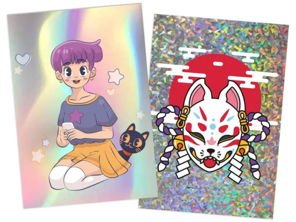 Card holográficas personalizables