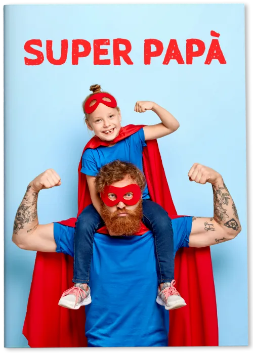 álbum de cromos del Día del Padre personalizados con foto