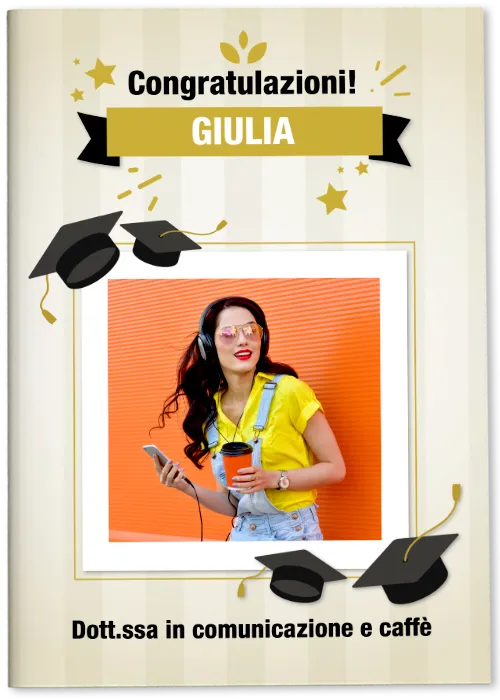 álbum de cromos de graduación personalizados con tus fotos