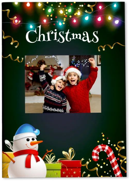 álbum de cromos de Navidad personalizado con tus fotos