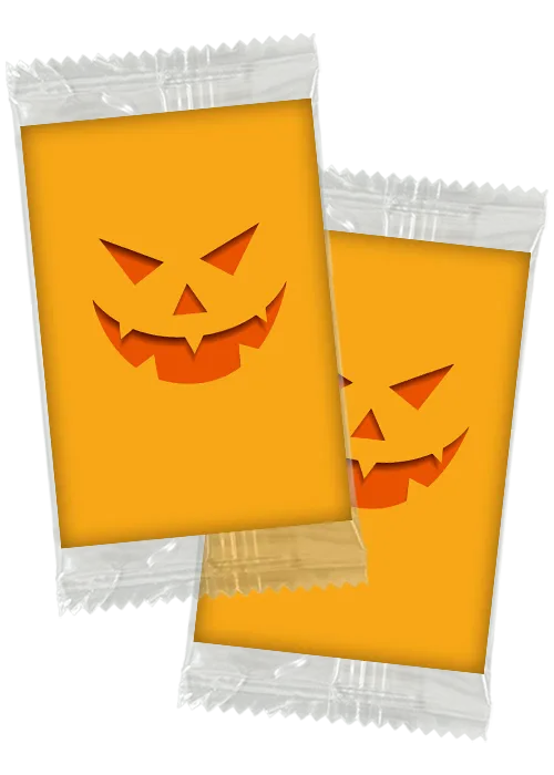 cromos personalizados fiesta de halloween con fotos