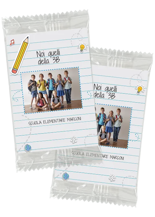 sobres de cromos para la escuela o el aula personalizada con fotos